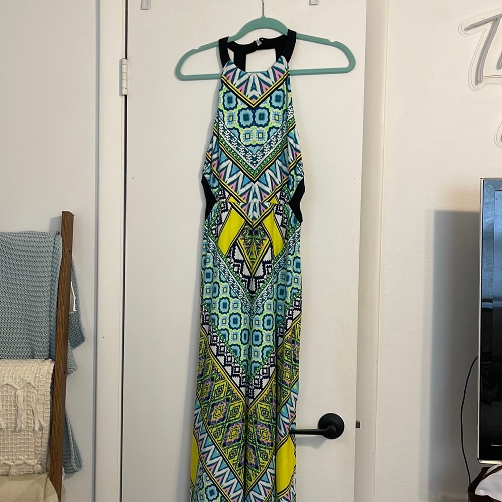 Print maxi dress